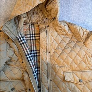 Burberry Quilted Beige Puffer Jacket